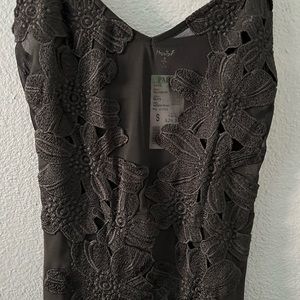 Black bodycon mini dress